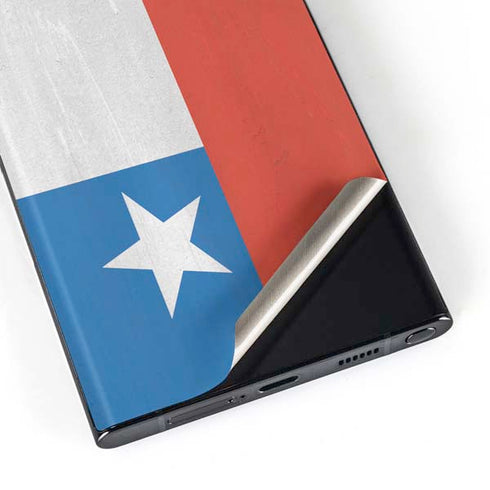 Chile Flag Distressed Galaxy Skins
